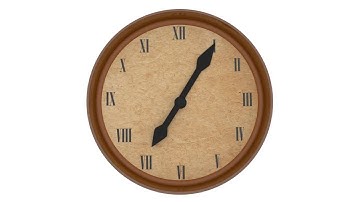 Clock Showing Time Passing Motion Graphics