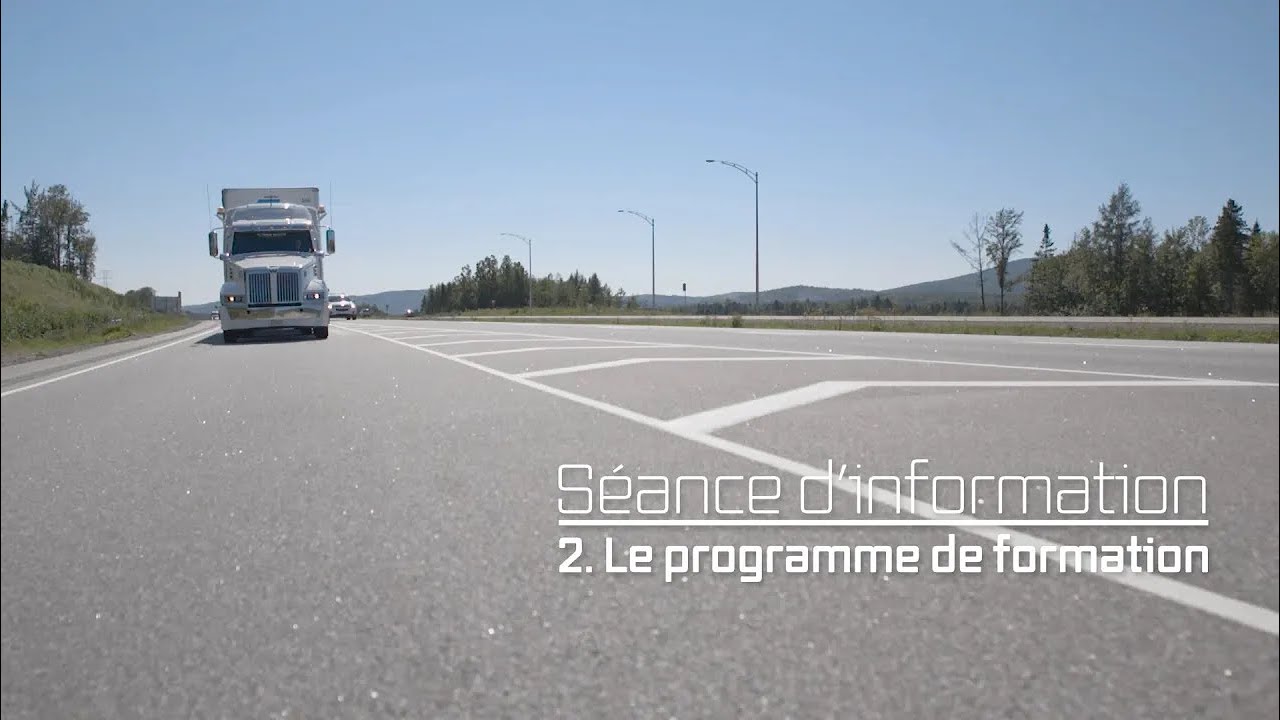 Séance d'information : 2. Le programme de formation
