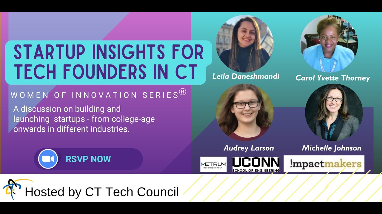 Startup Insights for Tech Founders in CT - YouTube
