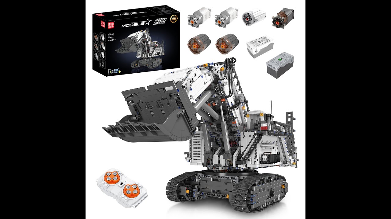 Mould King 17048 Liebherr R 9800 Excavator - YouTube