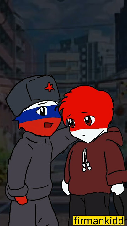 #countryhumans friendship indonesia x russia #animasi #kartun