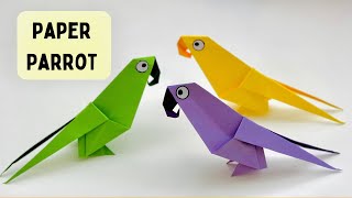 How To Make Paper Parrot / Origami Paper Parrot | How to make paper bird | Paper Craft / paper bird
