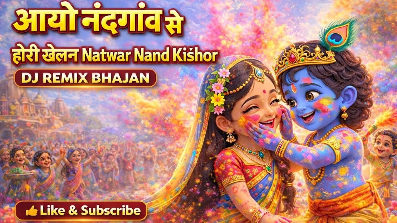 Aayo Nand Gaam Se Hori Khelan Natawar Nand Kisor | DJ Remix | Holi Special Radha Krishna Song 2026