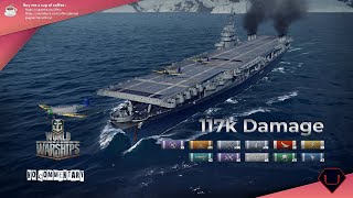CV Tier 4 kerasukan 117k dmg - World of Warships Indonesia