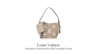 Mau Jual Tas Branded Second? Louis Vuitton Monogram Empreinte All in BB Tourterelle Creme