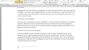Note de bas de page (PC)