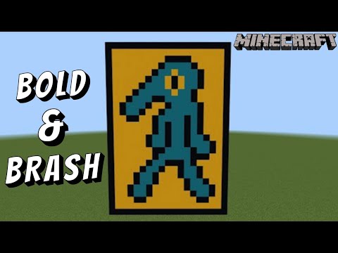 Minecraft Pixel Art Tutorial - Bold and Brash (SpongeBob SquarePants)