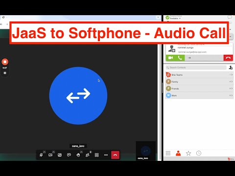 JaaS to Softphone - Audio Call - YouTube