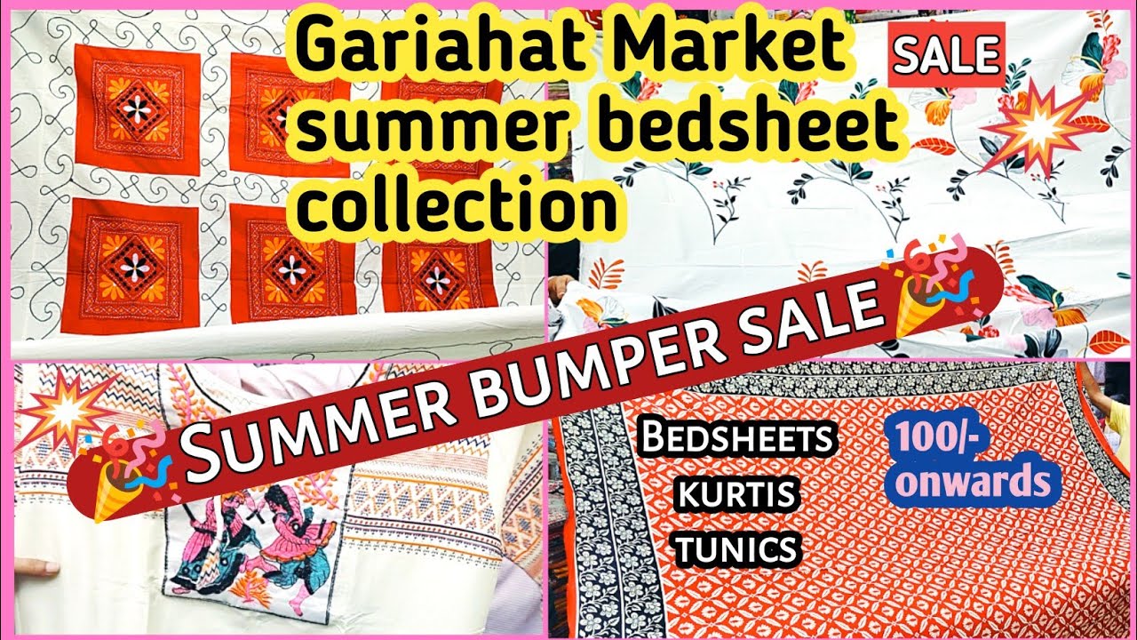 Gariahat Summer Collection 2024 Cheapest Bedsheet Market In Kolkata gariahat-summer-collection-2024-cheapest-bedsheet-market-in-kolkata