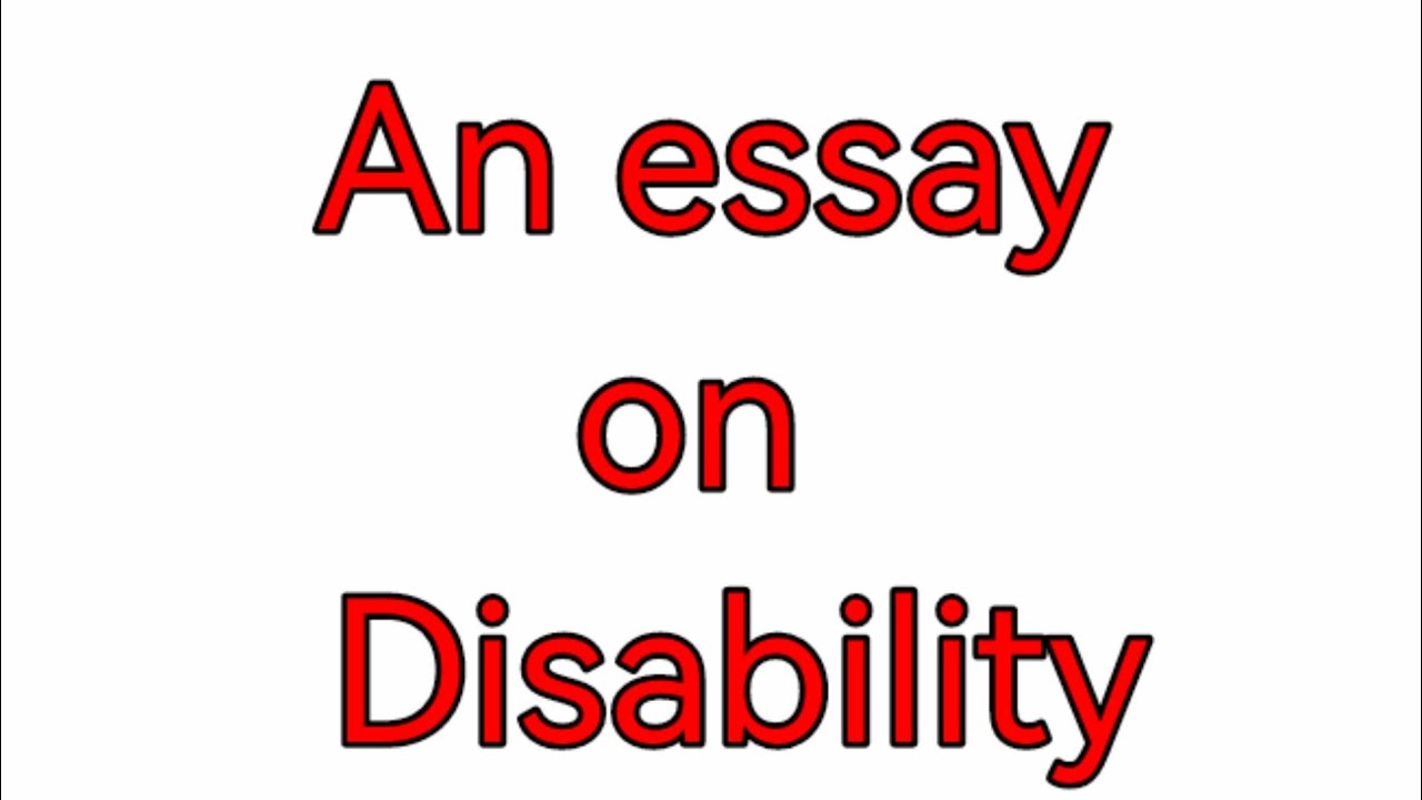 how to help disabled person essay in english