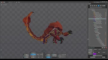 Scorpion Game animation Demo Spine-Unity