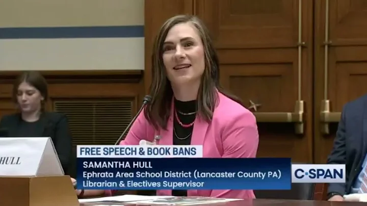 Samantha Hull testimony on Free Speech and Book Bans