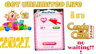 How to get unlimited life in CANDY CRUSH SAGA || 2021||  No waiting!! screenshot 5