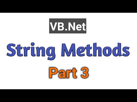 String methods in vb.net| Part 3 in hindi