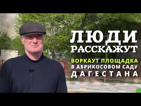 Воркаут площадка в абрикосовом саду Дагестана. Как жители села Хаджалмахи приобщаются к спорту