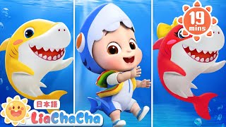 ベビーシャーク🦈トゥルルットゥル | Baby Shark | 子どもの歌メドレー | 子供の歌 | 童謡 | リアとチャチャ | LiaChaCha