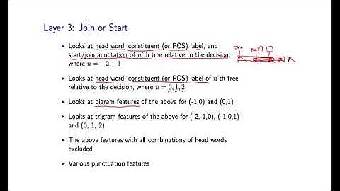 Natural Language Processing by Michael Collins, Columbia University P93  05 Fea