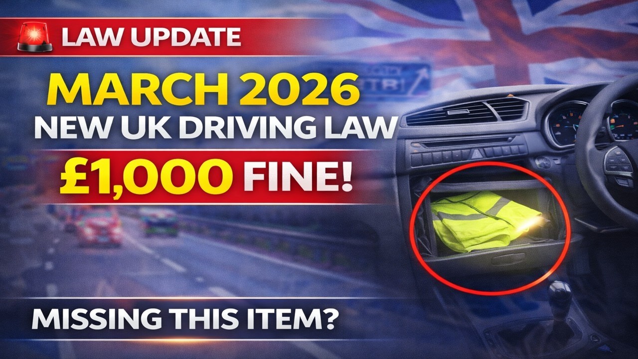 UK Drivers ALERT 🚗 March 2026 Law Change – £1,000 Fine Risk