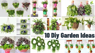 10 Diy Garden Ideas/Garden Ideas For Small Area/Unique Way To Grow Plants/Plants Decoration/GARDEN4U