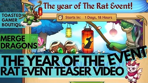 Merge Dragons The Year Of The Rat Event TEASER ☆☆☆