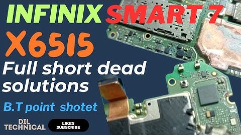 Infinix smart 7(x6515) full short dead problem  // Infinix X6515 dead solutions