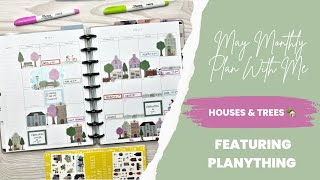 MAY MONTHLY PWM | @Planything Seasonal Trees and Houses | RACHELLE&#39;S PLANS