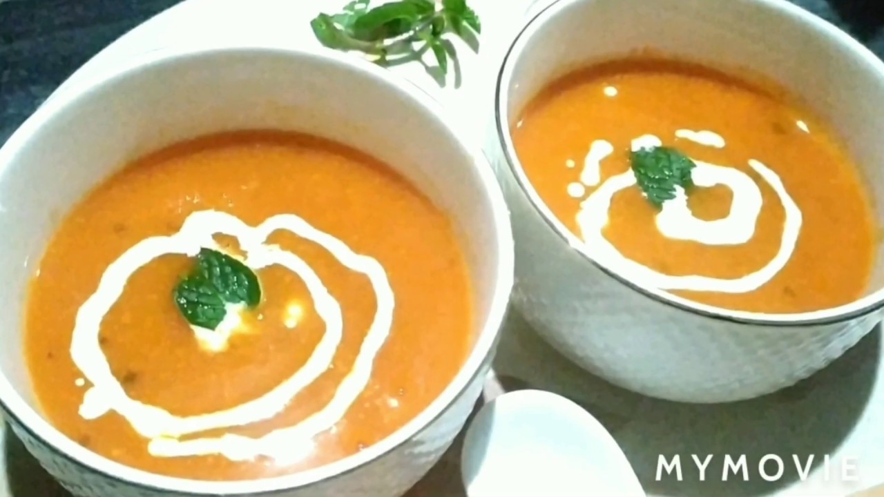 Tomato soup ghar par hi banaye yummy tasty aur healthy tomato soup tomato soup recipe YouTube
