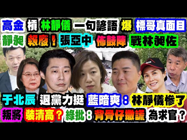 【正常發揮PiMW】高金槓林靜儀 一句諺語爆標哥真面目靜昶「報廢」! 張亞中佈鼓陣戰林昶佐 于北辰退黨力挺 藍暗爽:林靜儀慘了…叛將裝清高?綠批:背骨仔撒謊為求官?@正常發揮 20220103