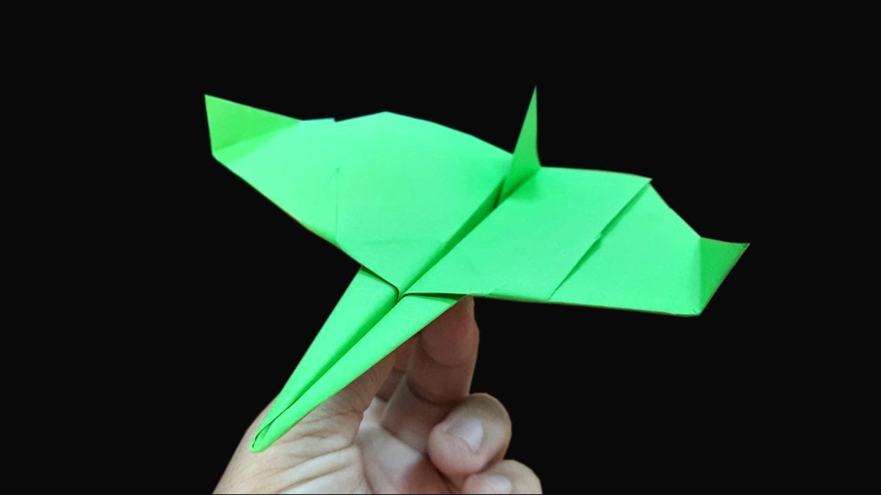 Como fazer um avião de papel bumerangue ver 35 Origami paper airplane
