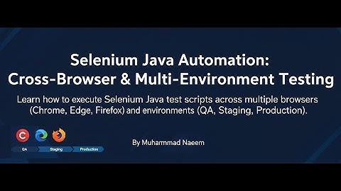 Cross Browser and Multi Environment Testing with Selenium Java Automation Script