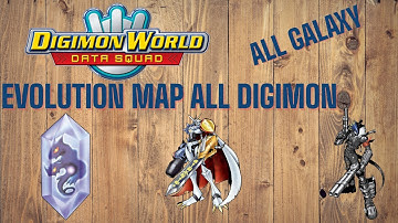ALL UNLOCK EVOLUTION MAP/GALAXY DIGIMON - DIGIMON WORLD DATA SQUAD PS2