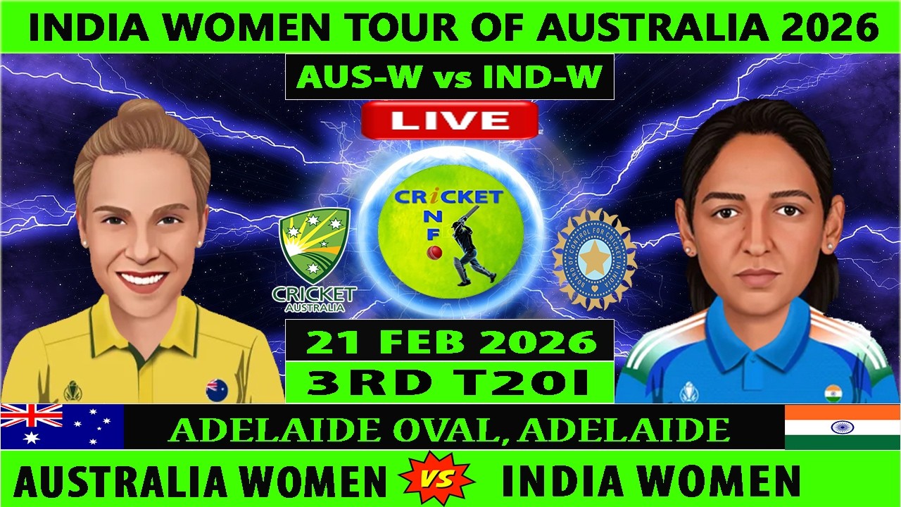 Australia Women vs India Women | AUSW vs INDW Live | 3rd T20I of India Women tour of Australia 2026