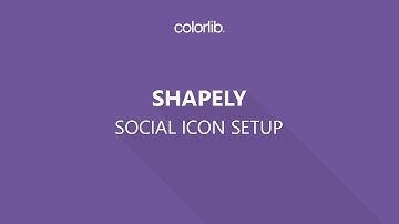 Social Media Icon Setup For Shapely WordPress Theme