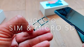 How to insert SIM & micro SD - Redmi Note 9
