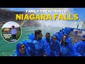 Familys first time at niagara falls  made of the mist boat tour 
