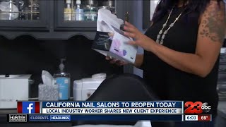 Nail salons reopen in california