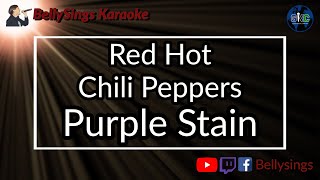 Red Hot Chili Peppers  Purple Stain karaoke