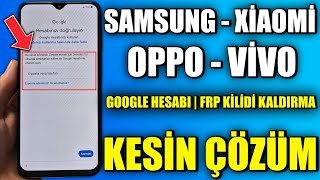 Samsung/Xiaomi/Redmi/Oppo/Vivo Google Gmail Hesabı Kaldırma! (Bu Cihaz Sıfırlandı Çözümü) -2024-