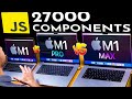 HUGE javascript build | m1 pro/max macbooks compared