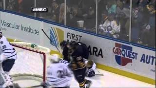 Memorable Sabres Moments: Marcus Foligno Hit on Car Gunnarsson Sabres Vs Leafs