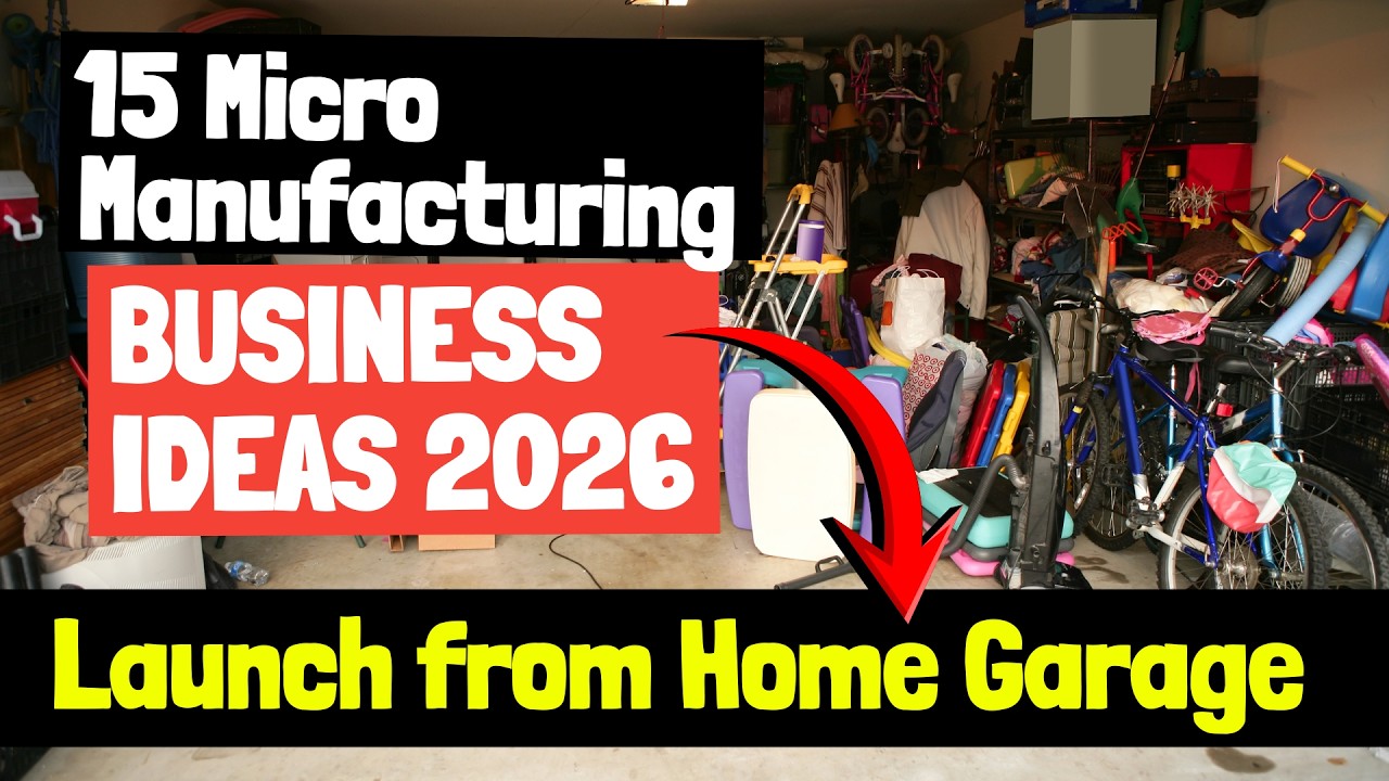 15 Micro-Manufacturing Units You Can Launch From a Home Garage in 2026