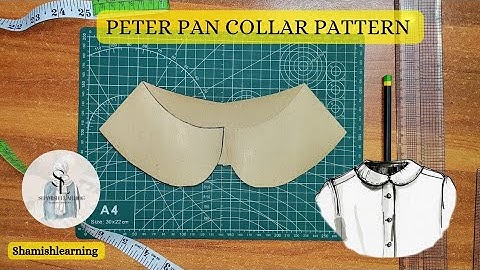 How to Draft a Peter Pan Collar Pattern ( Full Round ) | Pattern Making