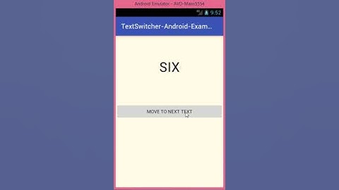 TextSwitcher Android