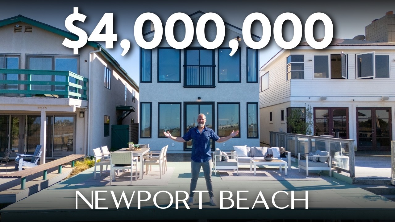 Этот полностью отремонтированный дом в Ньюпорт-Шорс расположен прямо на берегу канала.