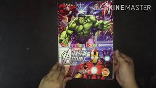 AVENGERS Coloring Book #1 Flip Through | AVENGERS | Coloring for Kids |