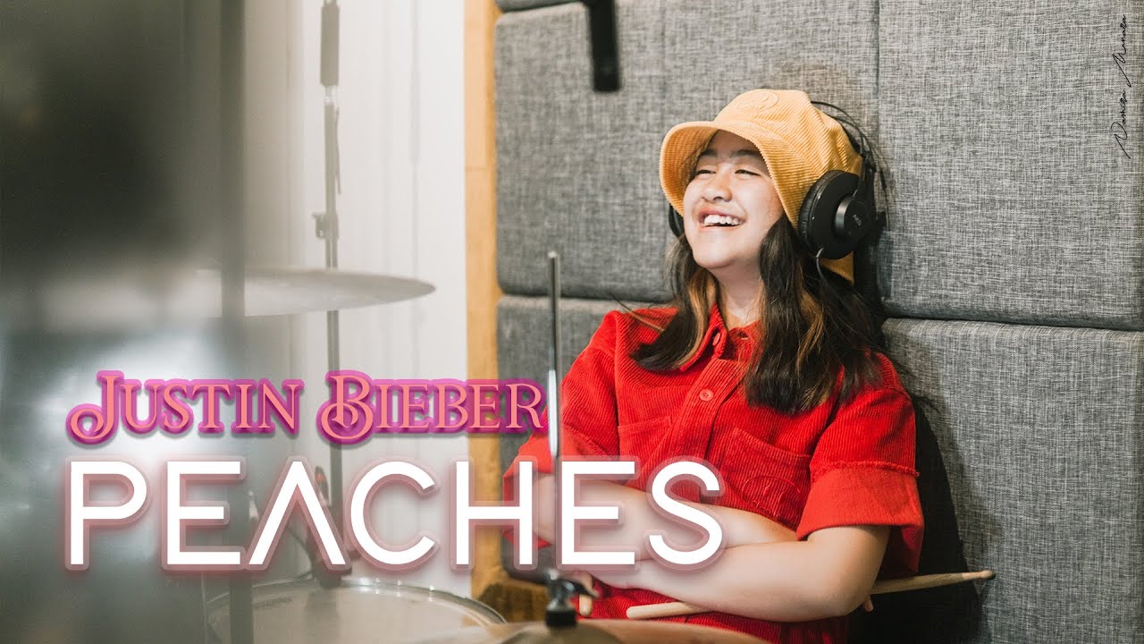 JUSTIN BIEBER PEACHES ft. DANIEL CAESAR, GIVEON Drum Cover By Mia