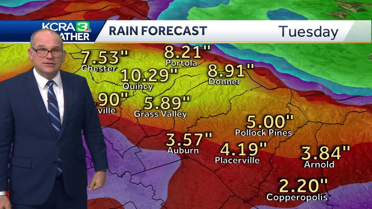 Atmospheric River | A look as possible rain totals in the Northern ...