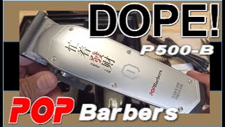 UNBOXING THE NEW 2022 POP BARBERS P500-B CLIPPERS! Mini Cut-Demo with DTS/Andis Master Trimmer!