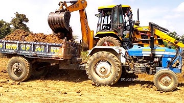 New Jcb 3dx Backhoe Loader Machine Loading Mud In Powertrack 434 Ds Plus Tractor | Jcb Tractor | Jcp
