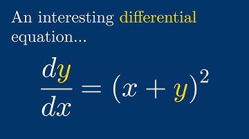 An interesting, simple differential equation | Substitution Method